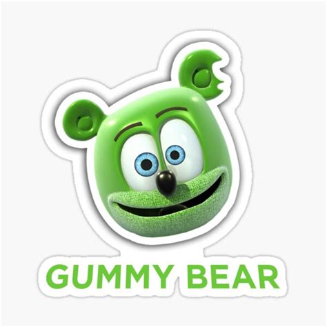 I Am A Gummy Bear Sticker For Sale By Dcarrera Redbubble