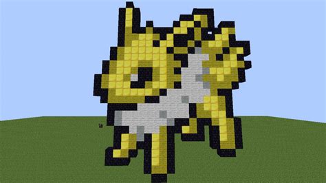 Jolteon Pixel Art Minecraft Project