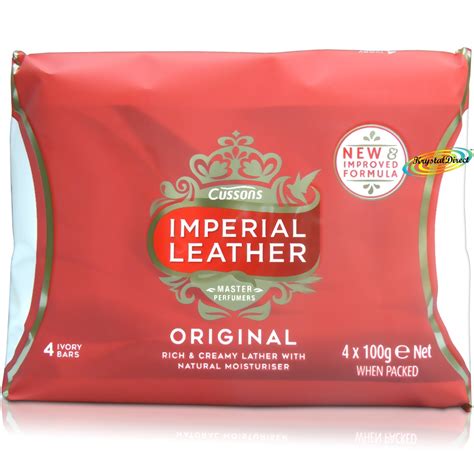 4 Bars Of Cussons Imperial Leather Original Bar Soap 100g Rich Creamy