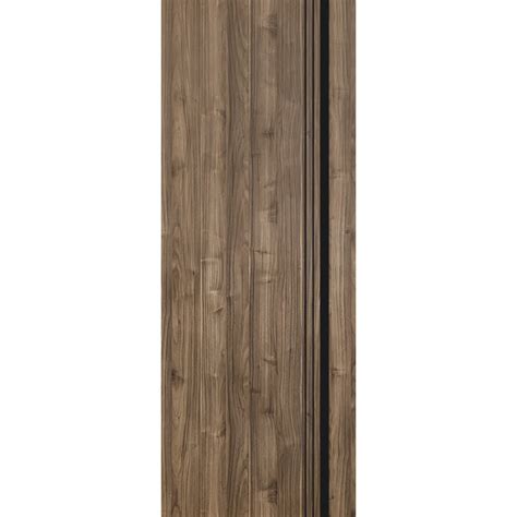 Slab Barn Door Panel X Inches Planum Walnut With Frosted