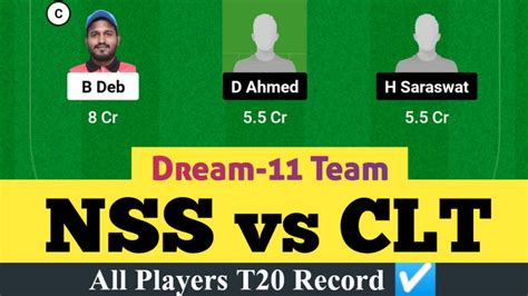 Nss Vs Clt Dream Prediction Nss Vs Clt Dream Team Youtube