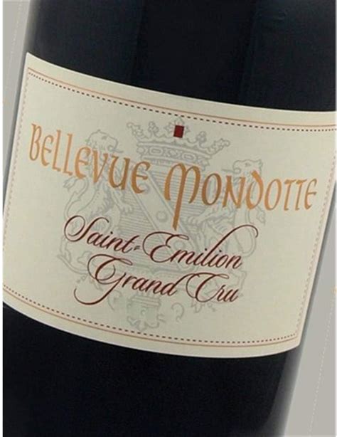 Ch Teau Bellevue Mondotte Saint Emilion Grand Cru X Bouteille