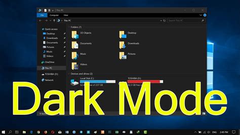 How To Enable The Dark Mode In Windows 10 YouTube