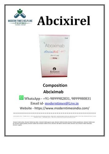 Abcixirel 10mg Injection At Rs 8000 Piece Abciximab Injection In New