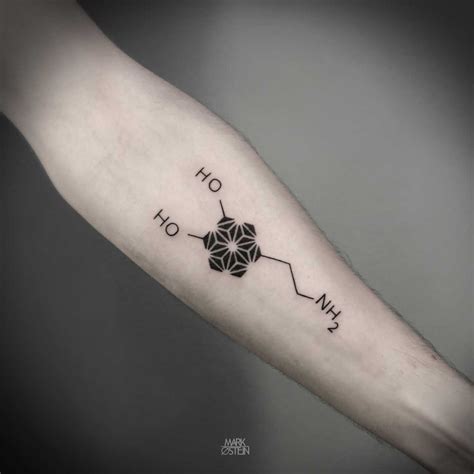 Interpretation of dopamine formula tattoo - Tattoogrid.net