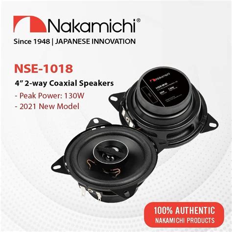 Nakamichi NSE 1018 4 2 Way Coaxial Speaker Car Speaker Speaker