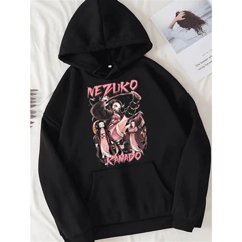 Blusa De Moletom Nezuko Kamado Manga Anime Demon Slayer Casaco De Frio