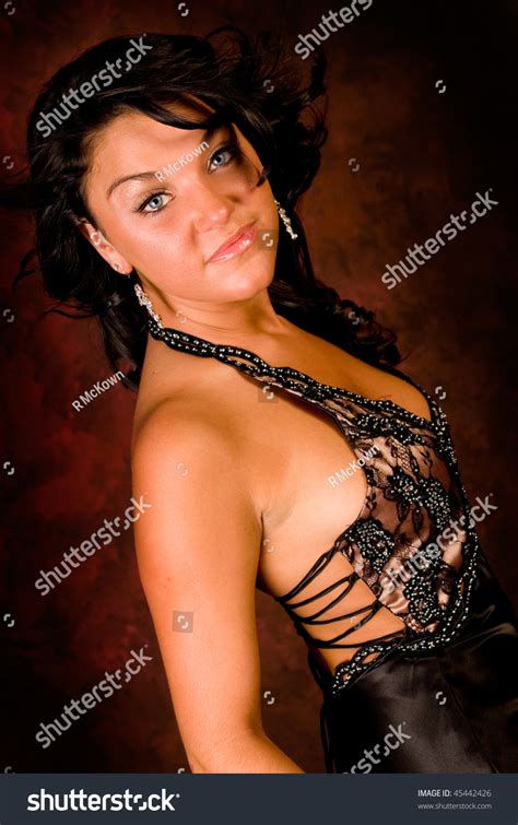 Sexy Brunette Fashion Model Elegant Formal Stock Photo Shutterstock