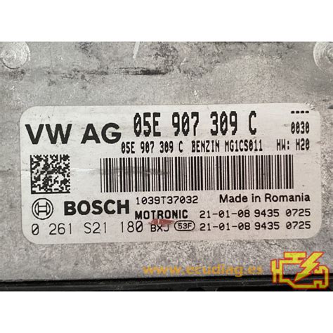 ENGINE ECU BOSCH MG1CS011 0261S21180 VAG 05E907309C