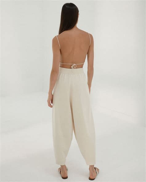 Natural Knit Pants Monica Cordera