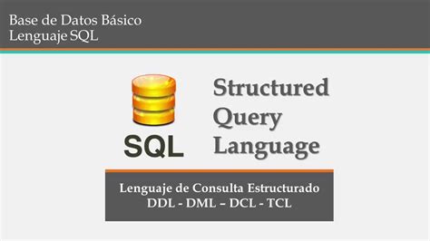 Lenguaje Sql En Mysql Youtube