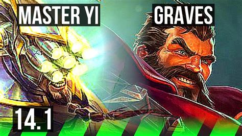 MASTER YI Vs GRAVES JNG Rank 3 Yi 6 2 7 NA Master 14 1 YouTube