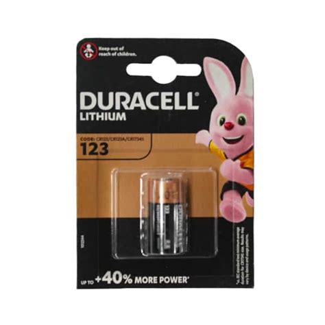 DURACELL BATTERY 3V CR123A 1PACK - BRIGHTS Hardware | Shop Online