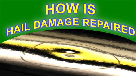 How Is Hail Damage Repaired With Paintless Dent Removal Youtube