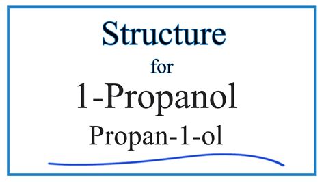 Lewis Structure Of 1 Propanol