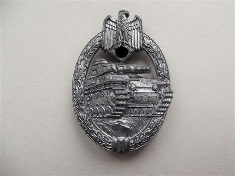 Ww2 German Silver Grade Panzer Assault Badge Hermann Aurich Dbg Militaria