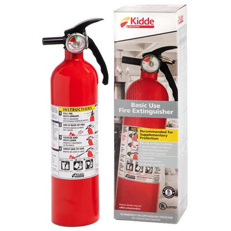 Kidde Multipurpose Home Mount Fire Extinguisher 1A10BC Basic Use 2 5