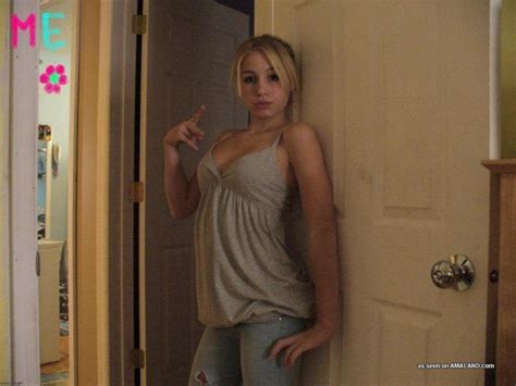 Pictures Of A Cute Blonde Amateur Teen Displaying Her Fine Breasts Porn
