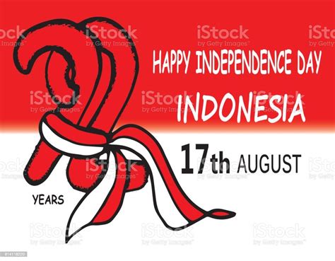 Tangan Memegang Bendera Indonesia Merah Putih Perayaan Hari Kemerdekaan Ri Ilustrasi Asia