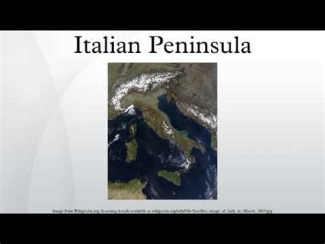 Italian Peninsula Physical Map