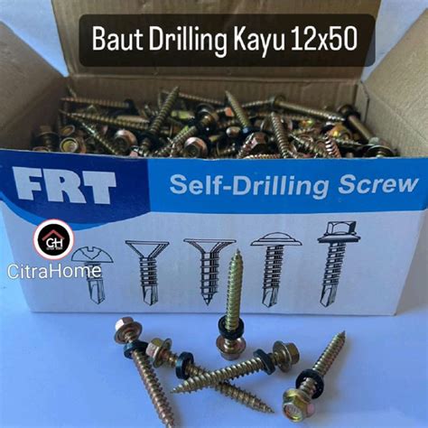 Baut Skrup Drilling Kayu 12x50 FRT Lazada Indonesia