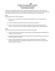 IHP 330 Module Four Worksheet Prevention Intervention Docx IHP 330