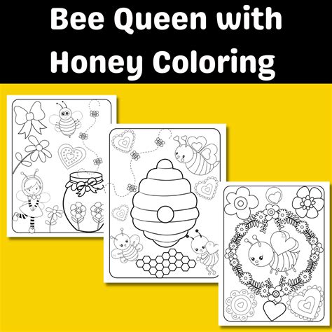 Queen Bee Coloring Sheet