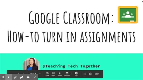 How To Turn In Assignments In Google Classroom YouTube