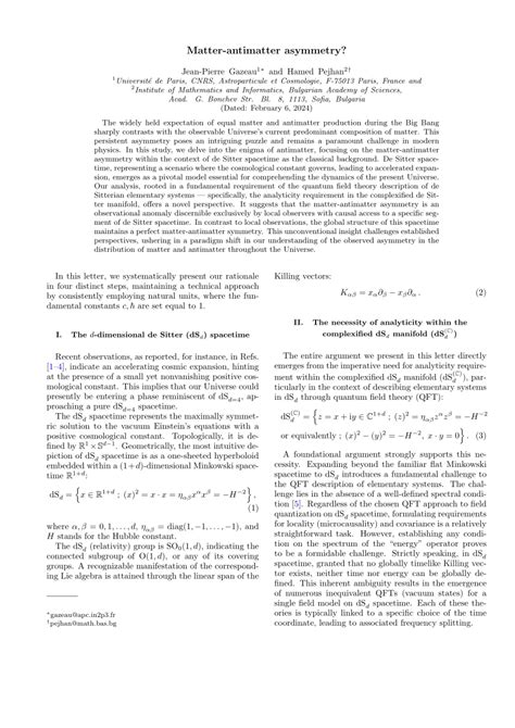 Pdf Matter Antimatter Asymmetry