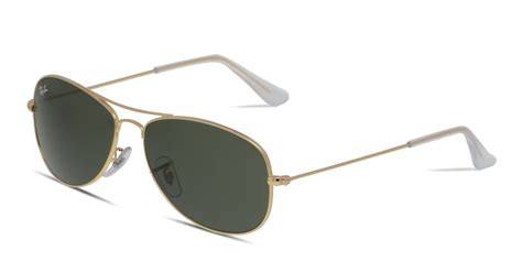 Ray Ban 3362 Cockpit Gold W Green Clear Prescription Sunglasses