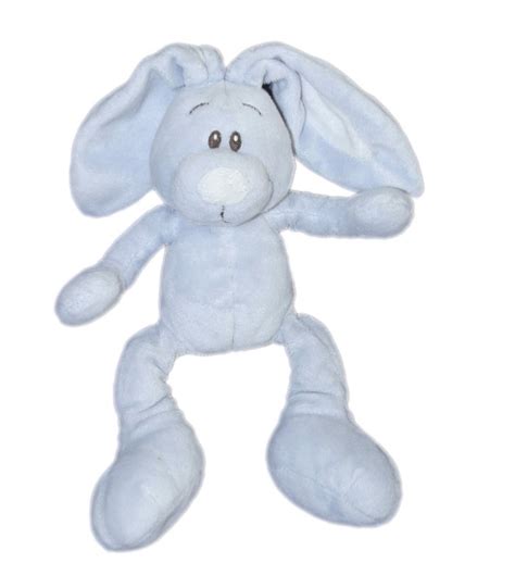 Doudou Lapin Bleu Kimbaloo La Halle Cm