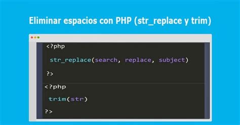 Eliminar Espacios Con Php Str Replace Y Trim Baulphp