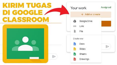 Cara Kirim File Tugas Di Google Classroom Youtube