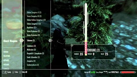 The Elder Scrolls Skyrim Bleach Total Conversion Mod Youtube