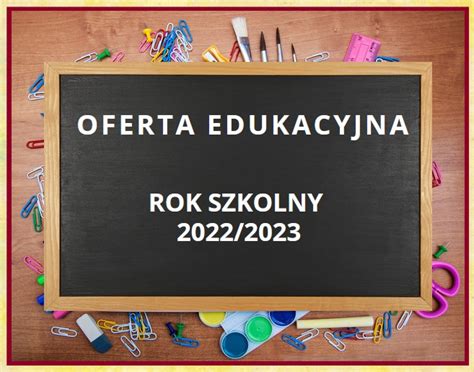 Oferta Edukacyjna Naszej Biblioteki Na Rok Szkolny