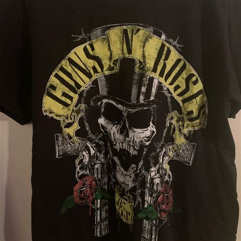 Black Guns N Roses Tshirt Size L Still In Good Depop