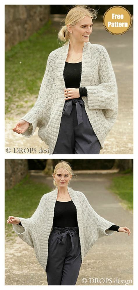 Winter Cocoon Cardigan Free Knitting Pattern