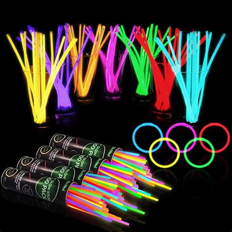 400 Glow Sticks Bulk Party Supplies Glow In The Dark Fun Party Pack With 8