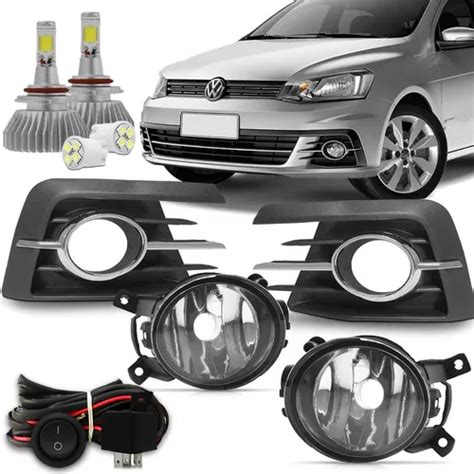 Kit Farol De Milha Neblina Gol Voyage G Led