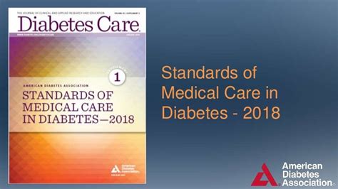 Standards Of Medical Care In Diabetes 2018