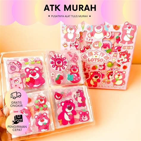 Jual Stiker Isi Lembar Lotso Momo Masu Waterproof Sticker St