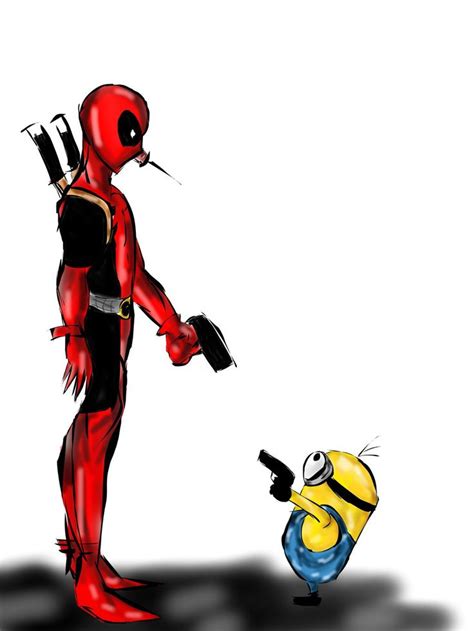 Deadpool Vs Minion By Snowbunny91 On Deviantart Marvel Comics Deadpool Deadpool Comic Deadpool