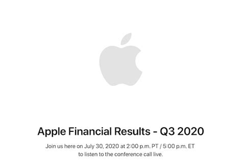 Apple Announced Financial Results For The Third Quarter Of Fiscal 2020