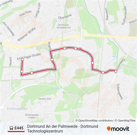 E445 Route Schedules Stops Maps Dortmund Technologiezentrum Updated