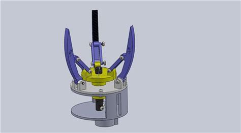 开口夹爪抱夹3d模型下载三维模型solidworks模型 制造云 产品模型