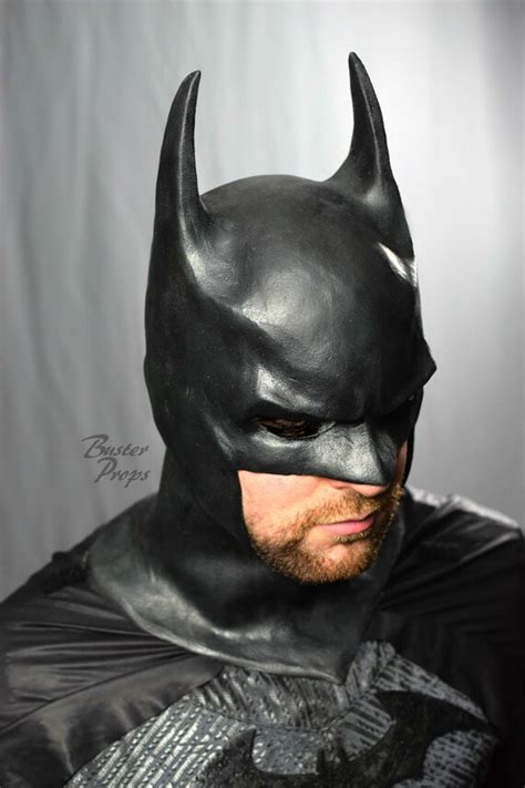 Batman Rubber Cowl Alex Ross Inspired For Cosplay Costume Or Etsy