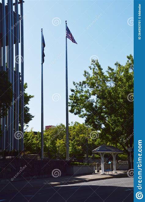 Park in Downtown Eugene, Oregon Stock Image - Image of summer, downtown: 264593701