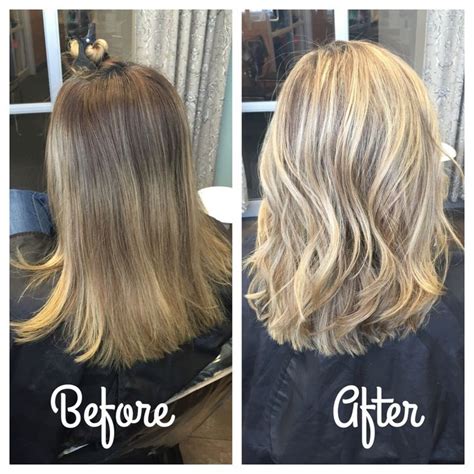 Blonde Highlights Hair Before And After Dirty Blonde Hair With