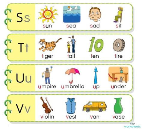 Phonics Wxyz Interactive Worksheet Topworksheets