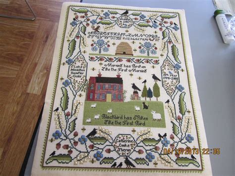 Catherine Theron Morning Has Broken Cross Stitch Samplers Cross